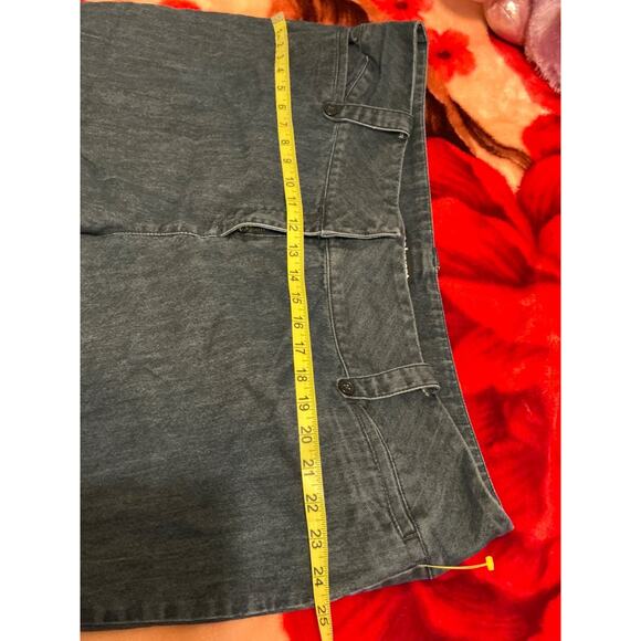 Lane Bryant Venezia Blue Jeans Women Sz 24 Short Wide Legged Dark Wash Stretch - Picture 9 of 11